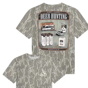 Dirty Marsh T-Shirt – Deer Essentials Short Sleeve T-Shirt in Bay, Mossy Oak Washed Bottomland Mallard Tee, Hunting Shirt, Gift for Dad, Gift For Him, Hunting Season Shirt