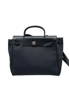 Pre-owned HERMÈS Black Canvas & Leather Herbag Zip Top Handle Crossbody Bag/XS04322515/2515