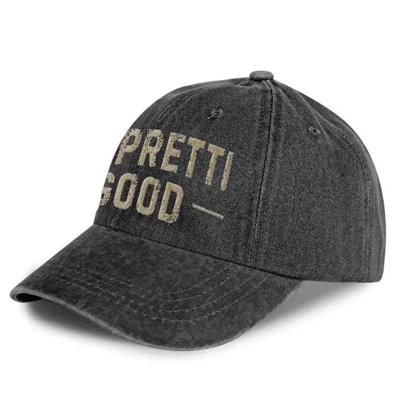 Be Pretti Good Printed Vintage Men's and women's  Hat - Distressed Washed Baseball Cap for Everyday Wear, Perfect Gift