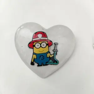 Pin - 3D minions resin pin with silver butterfly clutch