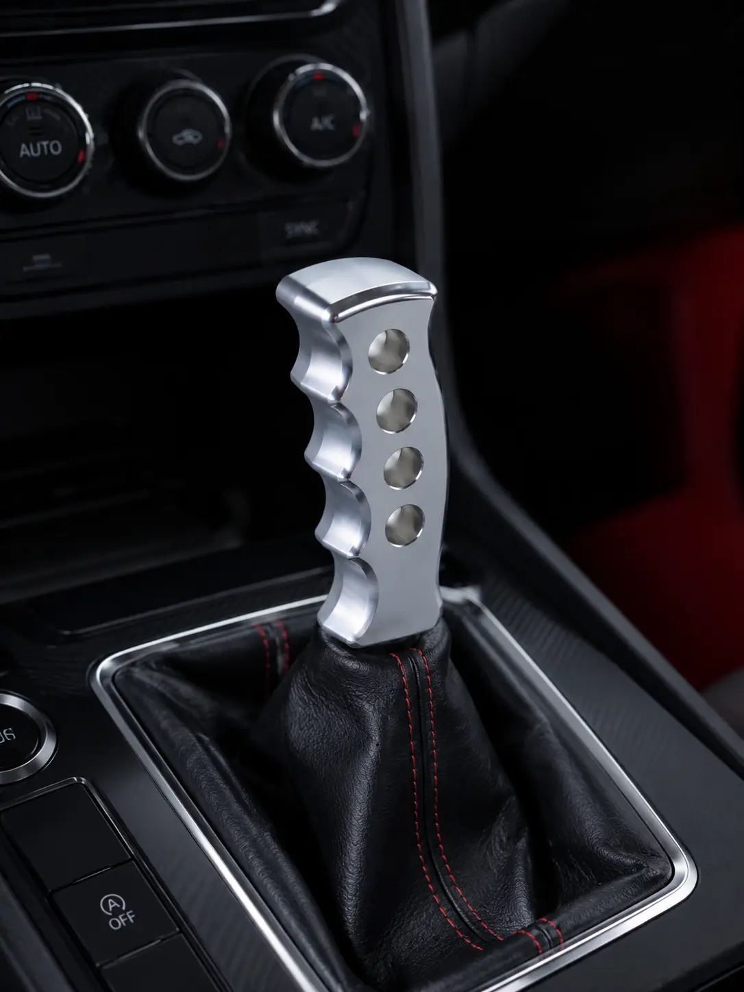 Manual Transmission KnobUniversal Aluminum Finger Grip Shift Knob – Racing Style Manual Gear Shifter Handle for Car Truck SUV, Smooth Weighted Gear Stick Lever with Adapter Kit#ShiftKnob #GearShiftKnob #JDM #CarMods #CarTok