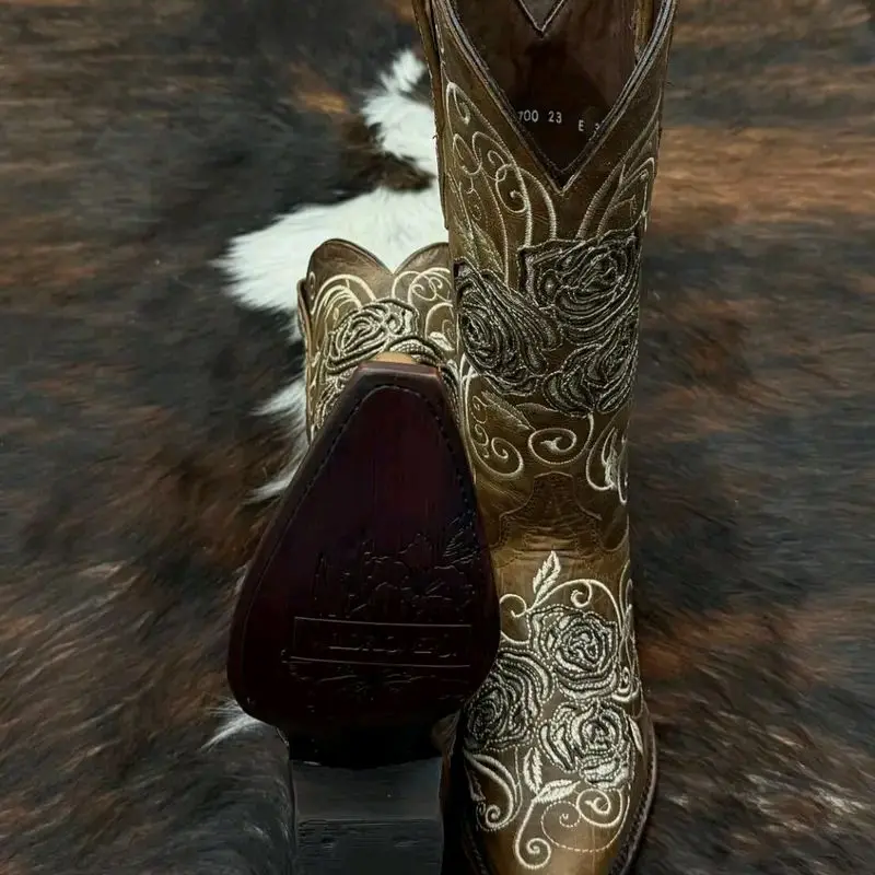 WCCE CEDRO CAMEL RETRO EL ROSAL WILDFLOWER BLUEBONNET WOMEN BOOTS