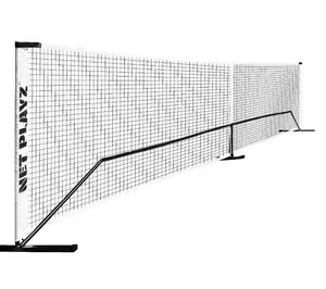 NetPlay 22ft Pickleball Net - Black & White Design with Clear Branding for Sports Play