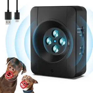 Anti Barking Device, 3 Modes Ultrasonic Anti Barking Device for Dogs, 33Ft Rechargeable Dog Barking Deterrent Devices Indoor Outdoor Dog Barking Control Box Silencer Stop Barking Dog Device Anti Bark