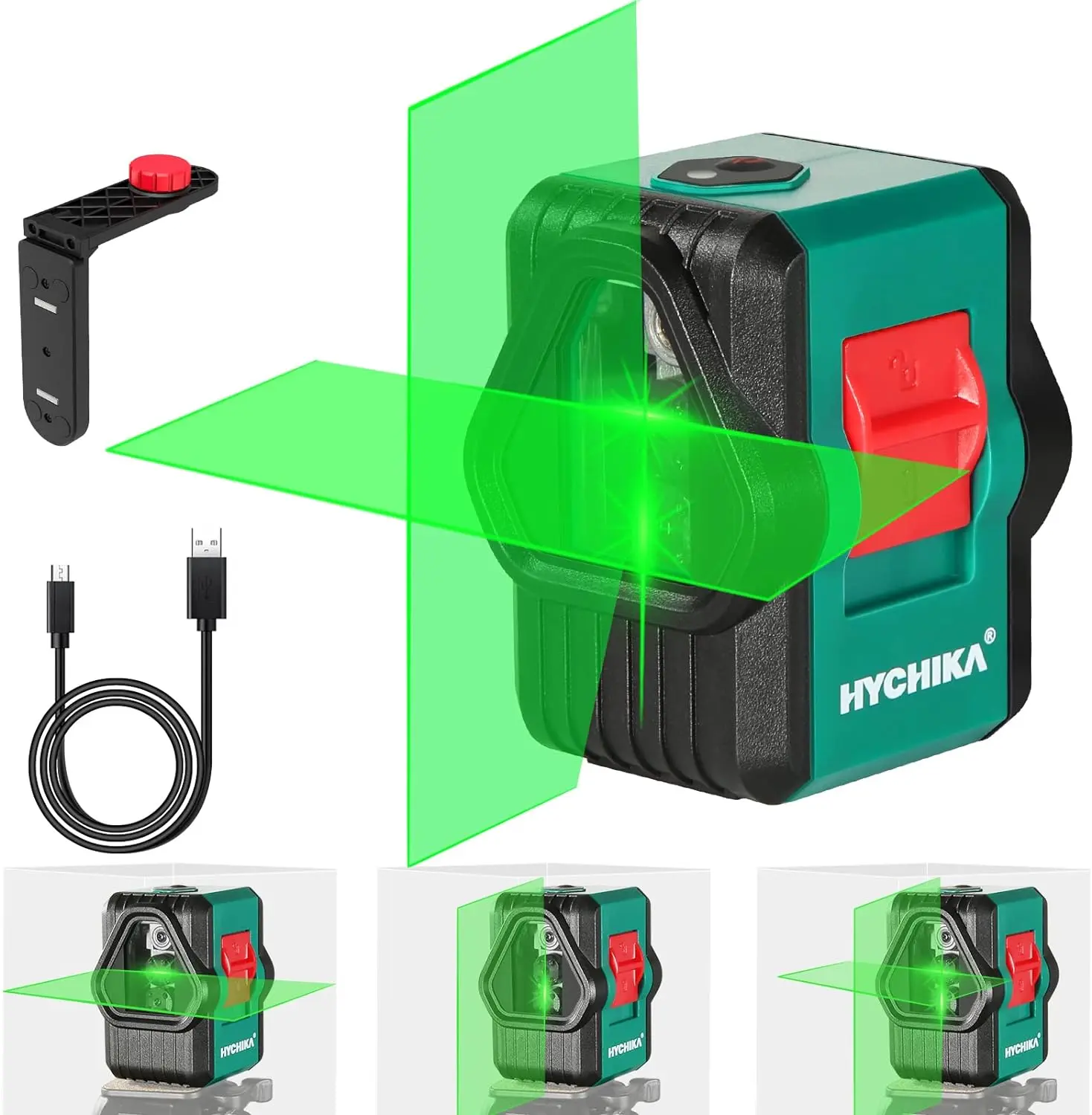 Laser Level, 100Ft Self-Leveling Green Laser Level, IP54, Rechargeable ...