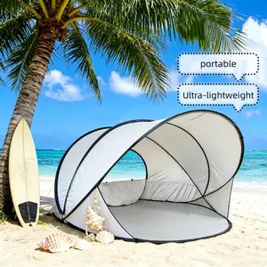 Outdoor 2-Person Beach Tent No-Assembly Beach Tent, Portable Instant Pop-Up Sun Shelter, Easy-to-Use Outdoor Canopy. Suitable for Beaches, Picnics, Parks, Camping, and Family Leisure