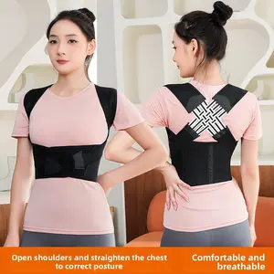 This unisex back posture corrector comes with a shapewear garment and adjustable shoulder straps, which helps with exercise training and is suitable for everyday wear.