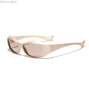 2026 Unisex Y2K Wrap Around Sunglasses, Futuristic Sporty Frame with UV400 Protection, Lightweight PC Frame & AC Lenses, Trendy Fashion Eyewear for Daily Wear, Outdoor Activities and Street Style Matching