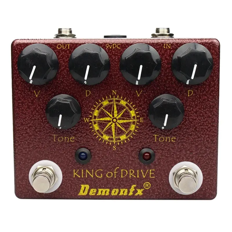 Demonfx King Of Tone Overdrive Stomp Analog Based On Analog Man Effect King Of Drive Guitar Effect Pedal Accessories