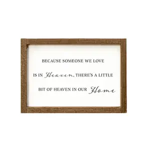9"x13" Wood Sign-Heaven in Our Home