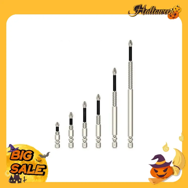 Anti Slip Ph2 Impact Driver Set,High Magnetic Screwdriver Drill Bit Set,,Magnetic Anti-Slip Phillips Screwdriver Bit Set, 1/4 Inch Hex Shank for Impac