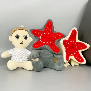 Demogorgon Plush Toy with Eleven Figure Ultra Soft Upside Down Monster Stuffed Animal Iconic Flower Mouth Design Collectible Plush Decor Gift for Enthusiasts