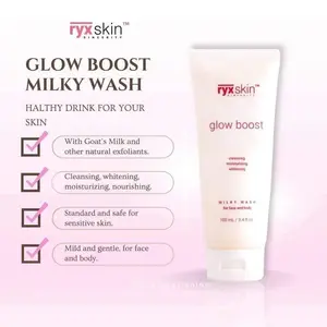RYXSKIN GLOW BOOST MILKY FACE AND BODY WASH 120 ML (expiry date 8/2026)