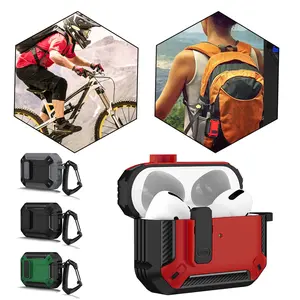 Doemoil case For Apple AirPods Pro 2nd Generation Keychain Clip Shockproof Protective Case