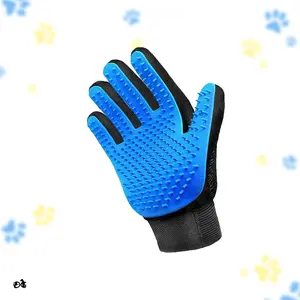 THE Paw Pamper - Pet Grooming Glove for Fur Removal & A Better Dog or Cat Bonding Experience. Safer Product Alternative. No irritation. Full Control hair removal