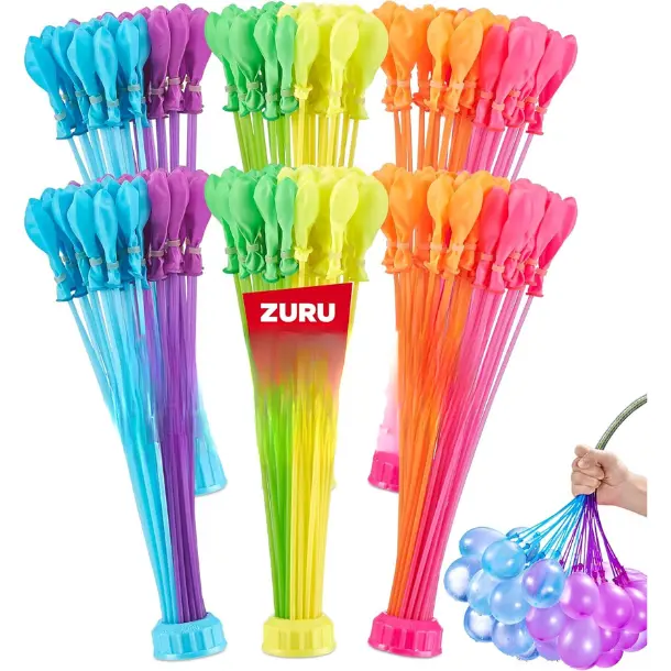Tropical Party (6 Pack) by ZURU, 200+ Rapid-Filling Self-Sealing Tropical Colored Water Balloons for Outdoor Family, Friends, Children Summer Fun (6 Pack)