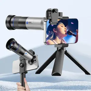 Phone Camera 28x HD Telephoto Lens, Night Filming Artifact, Long Distance Portraits Macro Photography, for iPhone 16 15 14 13 12 11 Samsung, Smartphone Camera Accessories