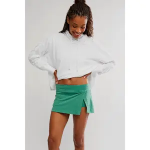 Free People Movement: Hot Shot Mini Skort in Green Glow