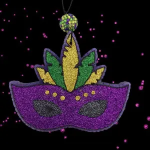 Scent-Sationals Mardi Gras Mask Car Freshie Air Freshener