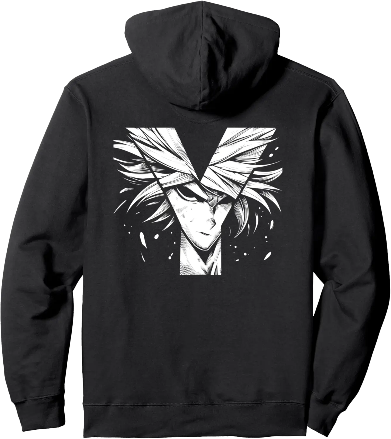 Initial Name Letter Y Alphabet In Manga Art Style Pullover Hoodie - Gabriellef Shop 41B0DFZMYFGM