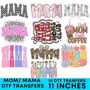 Mama DTF Transfers Ready to Press | Full Color Heat Transfers | DIY T-Shirt Printing | Premium Transfers