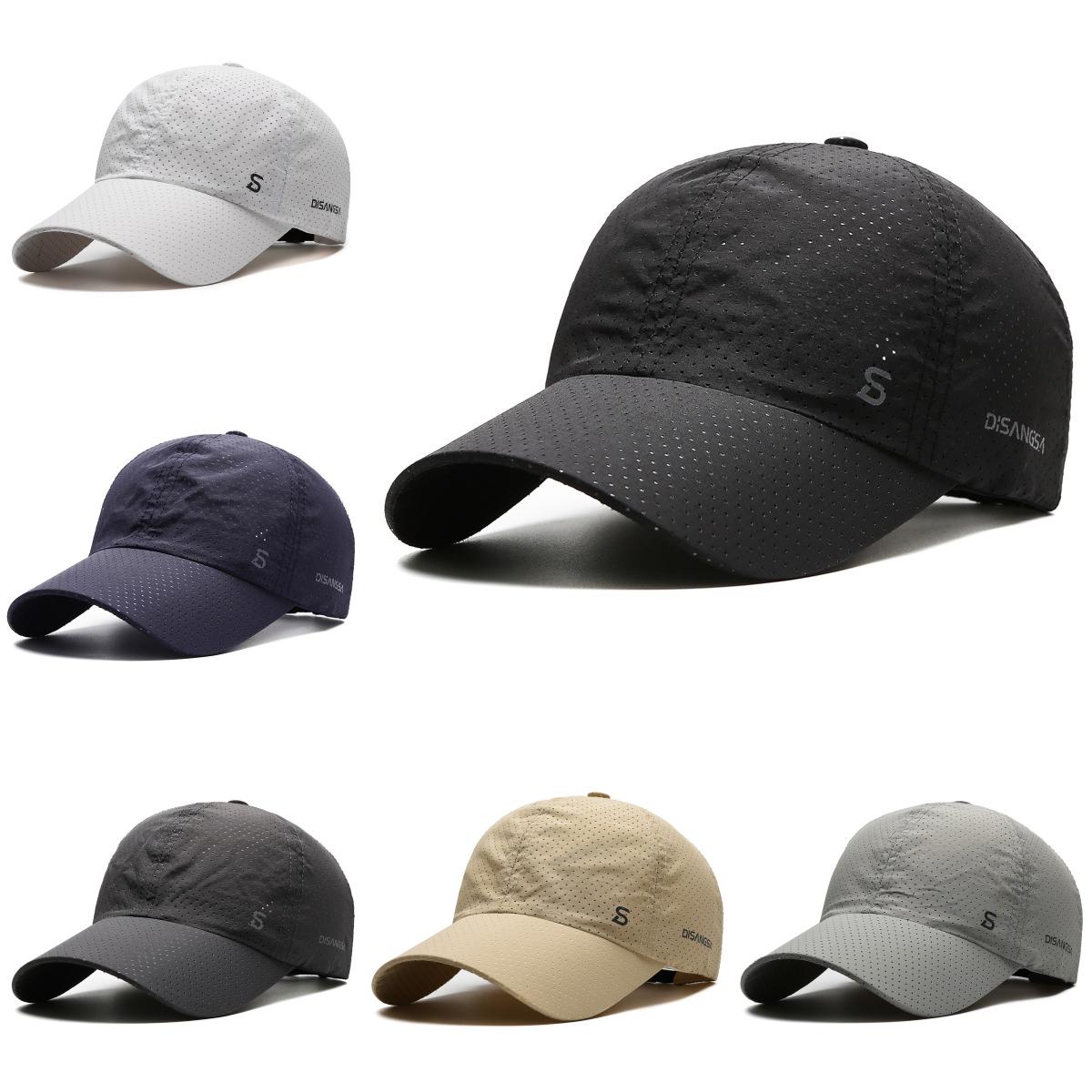 2-Pack Men's Sunscreen Baseball Hat Mesh Breathable Quick Drying Sports Hat UV Resistant Suitable for Outdoor Sports in Summer