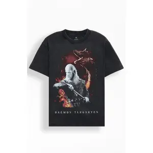PacSun Men's House Of The Dragon Daemon Targaryen T-Shirt - Multicolor
