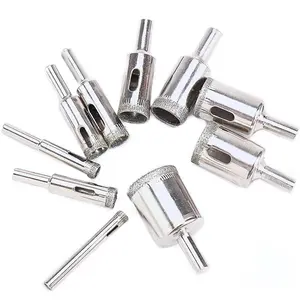 Drill Bits for Glass, 10 count  Hole  Drill Bit Set Kit, Glass Drill Bit for Ceramic Bottles, Pots, Marble, Tile .(1/8"-11/16")