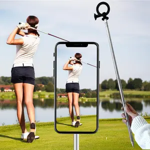Magnetic Golf Course Phone Stand, 360 Rotation Direction Shooting Phone Holder, Outdoor Grass Grounded Video Shooting Stand, Multifunctional Phone Stand, Stable Phone Holders, Mount, Phone Selfie Stick