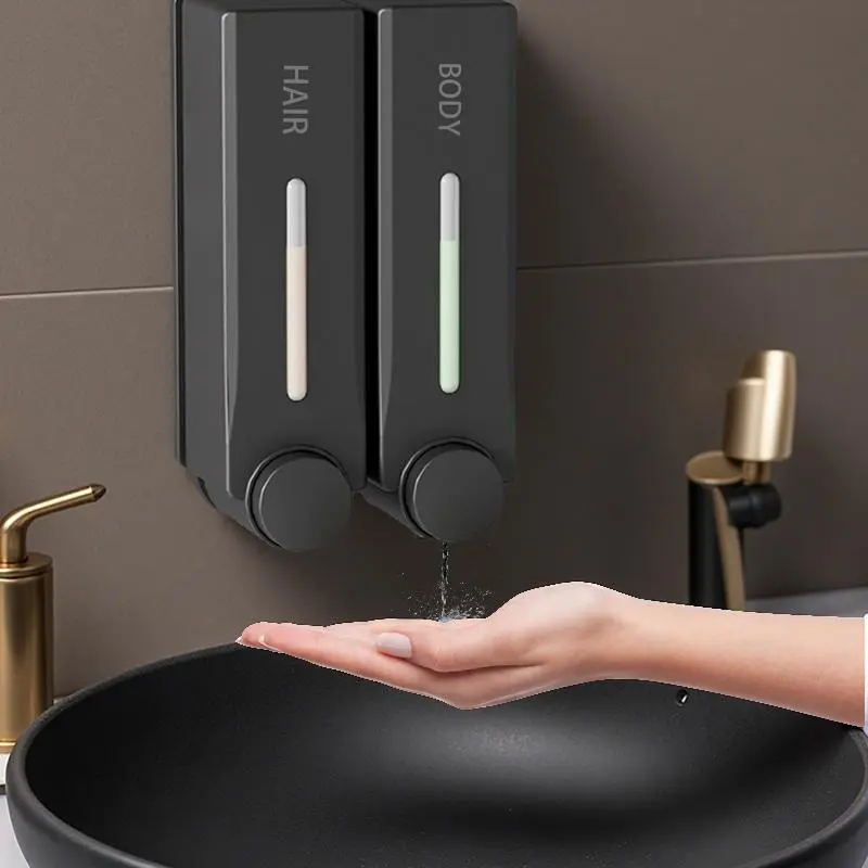 Wall Mounted Soap Dispenser, 300ML Soap Dispenser, Liquid Dispenser, Toiletries Dispenser, Bathroom Supplies for Hand Soap, Shampoo, Body Wash, Kitchen Supplies, Soap Container