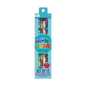 Monster Graphite Pencils - Set of 12