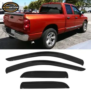 Fits 02-09 Dodge Ram 1500 2500 Quad/Crew Cab Window Visors Rain Sun Guard Vent