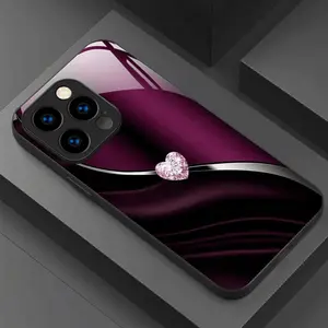 Business Heart Pattern Protective Phone Case, Fits iPhone 17/16/15/14/13/12/11/plus/pro Max, Full Coverage Anti-Drop Design