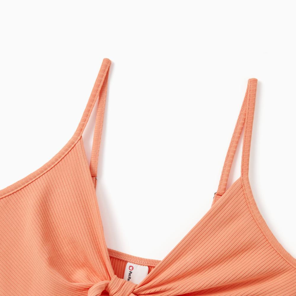 PatPat PatPat Family Matching Colorblock Cotton TeePatPat Family Matching Colorblock Cotton Tee or Flora Print  Strap Body-con Dress or Mesh Splicing Dress,