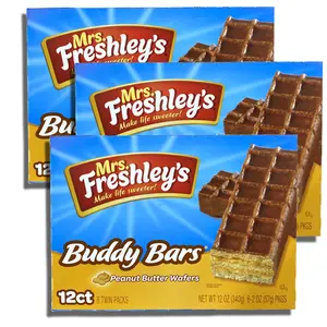 Mrs. Freshley's Mrs. Freshley's Buddy Bars Peanut Butter Chocolate Wafers | 36 Total Buddy Bars Mrs. Freshley's Mrs. Freshley's Buddy Bars Peanut Butter Chocolate Wafers | 36 Total Buddy Bars