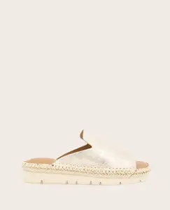 GENTLE SOULS - Leilani Metallic Platform Slip On Sandal