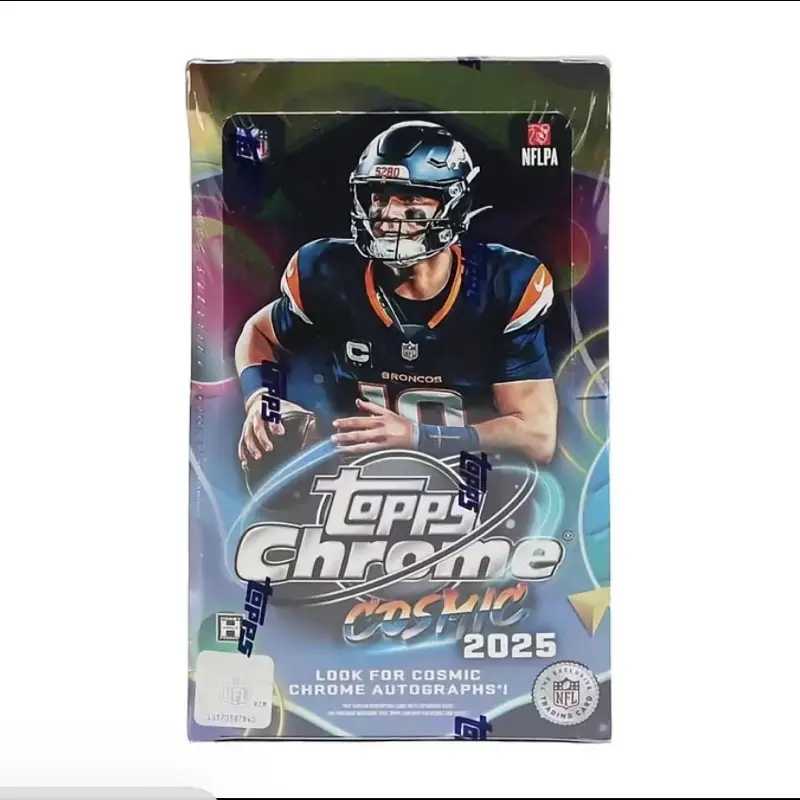 Pack - 2025 Topps Cosmic Chrome Football Factory-Sealed Hobby Packs.  4 cards per pack.