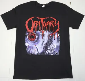 OBITUARY T-shirt Death Metal Tee Adult Men's Black New Cotton Menswear Soft Top Chinese