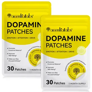 Solotree Dopamine Patches 30pcs X 2 Bags, Gentle Skin-Friendly & Ultra-Thin Breathable Design, High Adhesive Reusable Daily Use Patches