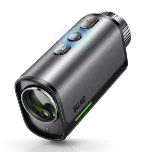 SILLAID Golf Range Finder with Slope, 1200 Yards Golf Laser Rangefinder,Compact RangeFinder Golf with Pole Locking Vibration,7X Magnification,23MM Large Objective Lens,Rechargeable IP54 Waterproof