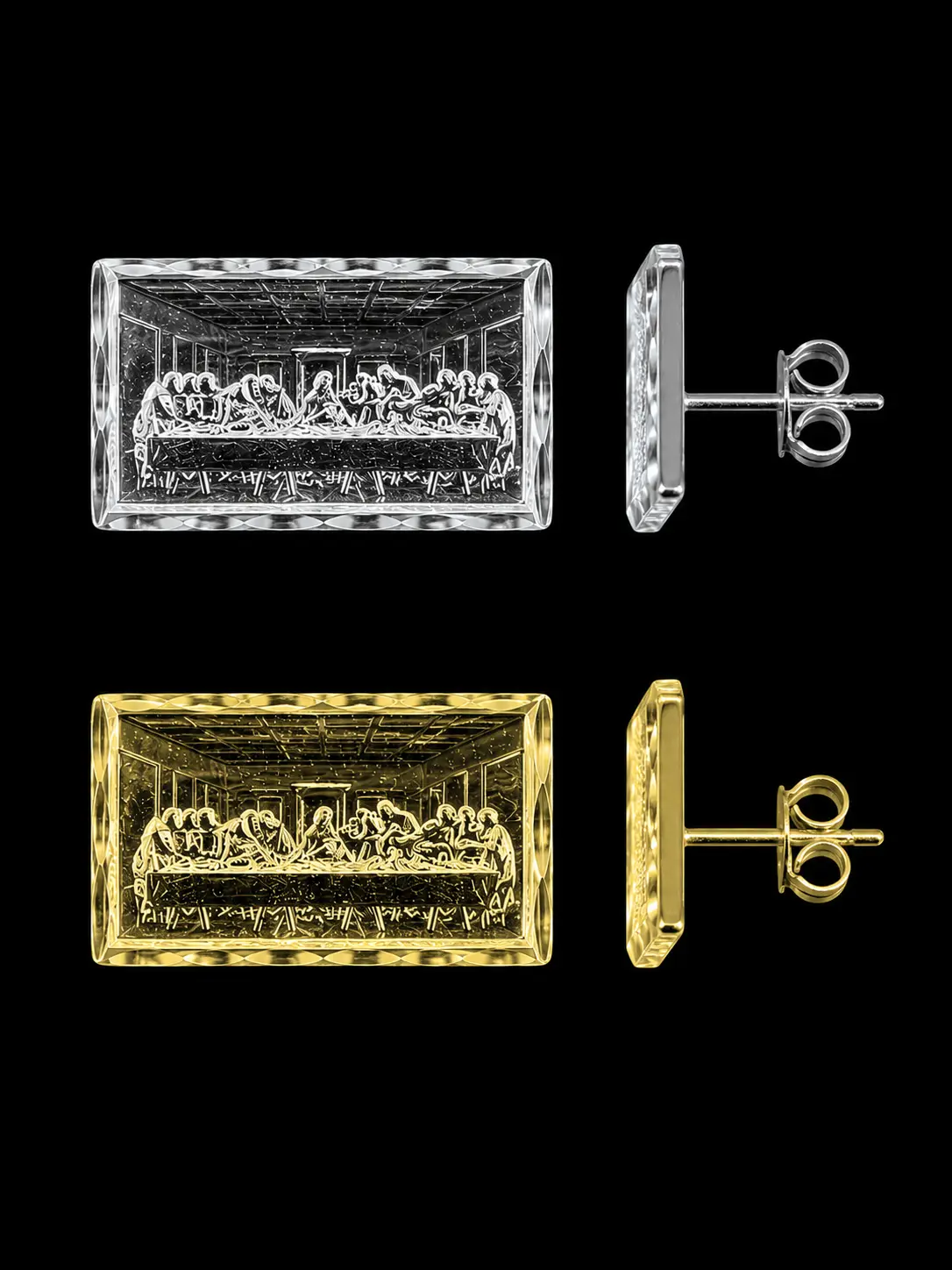 925 Silver Last Supper Earrings 925 Silver Last Supper Earrings