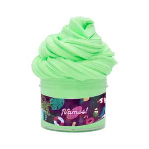 Fluorescent Plush Cloud Slime, Non-Deforming Elastic Putty, Squishy Covered Slime, Perfect for Sensory Play and Stress Relief, 1 Can