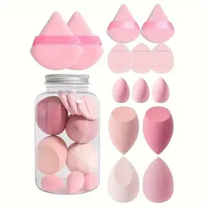 14pcs Makeup Sponge Set, Professional Blending Sponges Kit, Beauty Sponges for Foundation, Concealer, and Powder Application, Soft and Multi-Shape Powder Puffs for Flawless Makeup