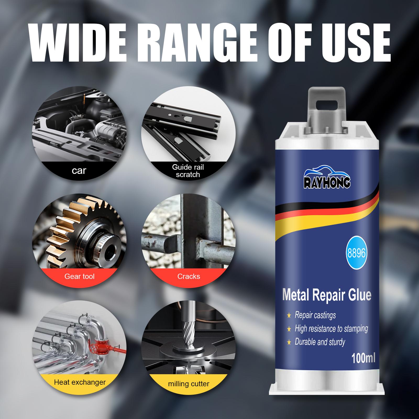 Metal Casting Glue 100ml High Temperature Resistant Welding Adhesive For Metal Castings Sand Holes Air Holes Cracks Strong Repair Glue