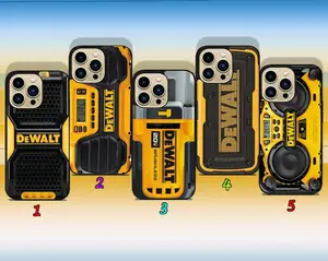 Luxury Jobsite Tool Yellow Printed iPhone – Monogrammed Tough Iphone 16 Pro Max Case | Stylish Gift for Dad | Magnetic & Durable