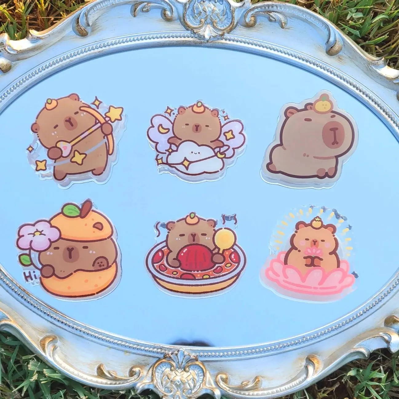 Cute Capybara Phone Grip, Aesthetic Phone Holder, Tablet Grip