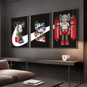 Hypebeast Kaws Poster Set of 3 - Printable Kaws Print UNFRAMED Hypebeast Kaws Poster Set of 3 - Printable Kaws Print UNFRAMED
