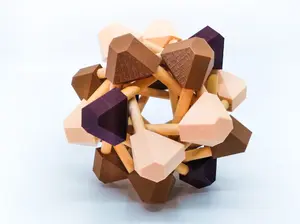 Interlocking Tetrahedra Sculpture Table Decor