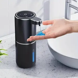 omatic hand sanitizer dispenser, 45° upward-angled nozzle 350ML, infrared sensor, touch-free safety, USB charging, low noise, essential item for bathroomsAut, Soap Dispenser, Kitchen Soap Dispenser