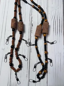 Fishing Lanyards Custom Orders - Beaded Design with Attachments.